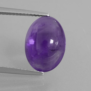 Medium Violet Аметист Камень - 5.6ct Овал Кабошон (ID: 409772)
