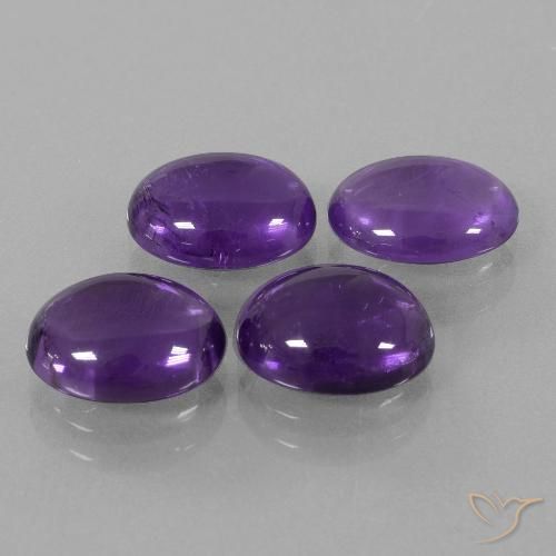 8.83ctw Natural Medium Violet Amethyst, Oval, Transparent