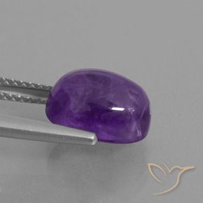 Amethyst Gemstone in 10 x 8 mm (calibrated) Size for Sale, Amethyst Stone in Medium Violet Color