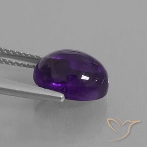 Amethyst Gemstone in 10 x 8 mm (calibrated) Size for Sale, Amethyst Stone in Medium Violet Color