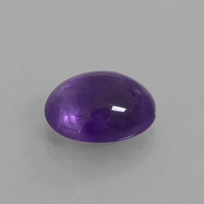 3.10 ct Violet Amethyst Stone, Natural Amethyst in Oval Cabochon Shape for Sale