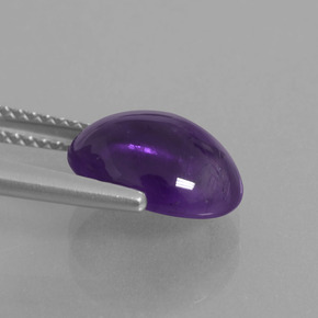 Amethyst Gemstone in 11 x 9 mm (calibrated) Size for Sale, Amethyst Stone in Medium Violet Color