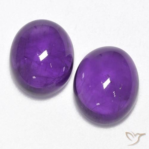 5.63ctw Natural Medium-Light Violet Amethyst, Oval, Transparent