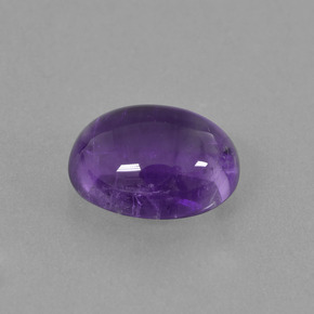 2.75 ct Violet Amethyst Stone, Natural Amethyst in Oval Cabochon Shape for Sale