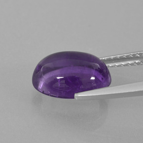 Amethyst Gemstone in 10 x 8 mm (calibrated) Size for Sale, Amethyst Stone in Medium Violet Color