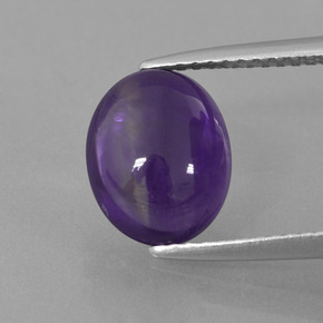 Medium Violet Аметист Камень - 2.9ct Овал Кабошон (ID: 410412)
