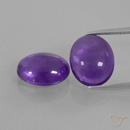 8.18ctw Natural Medium Violet Amethyst, Oval, Transparent