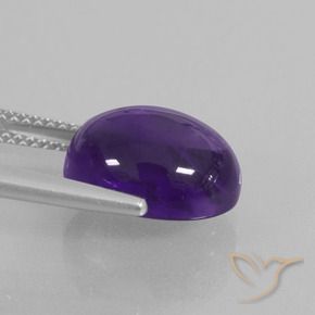 Amethyst Gemstone in 12 x 10 mm (calibrated) Size for Sale, Amethyst Stone in Medium Violet Color