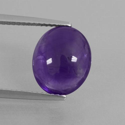 Medium Violet Ametista Gem - 5.7ct Ovale cabochon (ID: 410806)