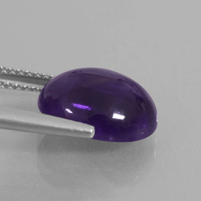Amethyst Gemstone in 12 x 10 mm (calibrated) Size for Sale, Amethyst Stone in Dark Violet Color