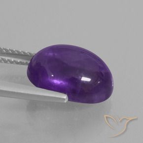 Amethyst Gemstone in 12 x 10 mm (calibrated) Size for Sale, Amethyst Stone in Medium Violet Color