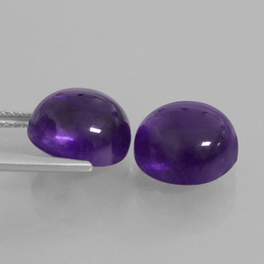 Amethyst Gemstones in 10 mm (calibrated) Size for Sale, Amethyst Stones in Dark Violet Color