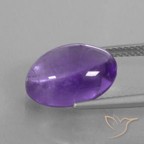 Amethyst Gemstone in 13.5 x 9.8 mm Size for Sale, Amethyst Stone in Medium Violet Color