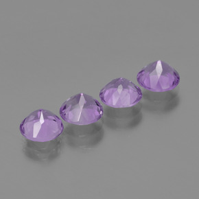 Amethyst Gemstone in 6 mm (calibrated) Size for Sale, Amethyst Stone in Violet Color