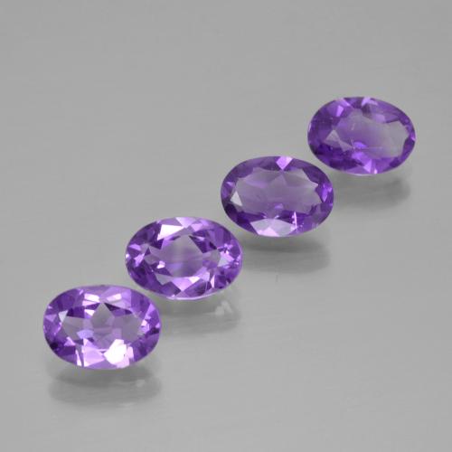 Medium Violet Аметист Камень - 0.6ct Фасетный Овал (ID: 425241)