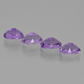 Amethyst Gemstones in 7 x 5 mm (calibrated) Size for Sale, Amethyst Stones in Violet Color