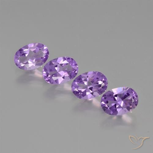 Medium Violet Amethyst Gem - 0.7ct Oval Facet (ID: 426834)