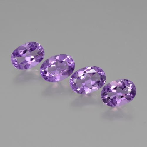 Intense Violet Ametista Gem - 0.7ct Ovale sfaccettato (ID: 426837)