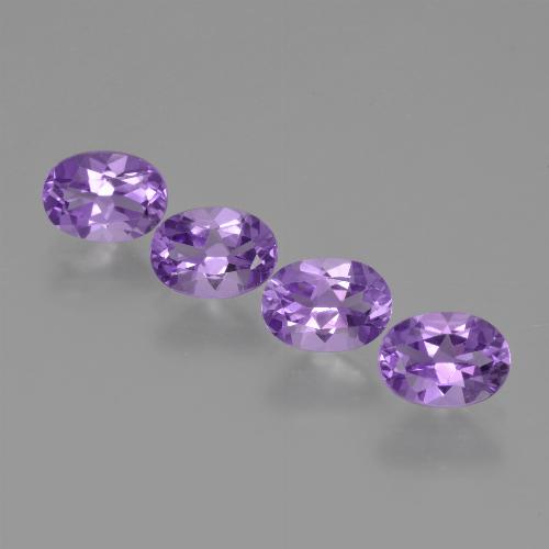Vivid Violet Amethyst Gem - 0.7ct Oval Facet (ID: 426960)