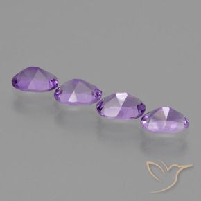 Amethyst Gemstones in 7 x 5 mm (calibrated) Size for Sale, Amethyst Stones in Vivid Violet Color