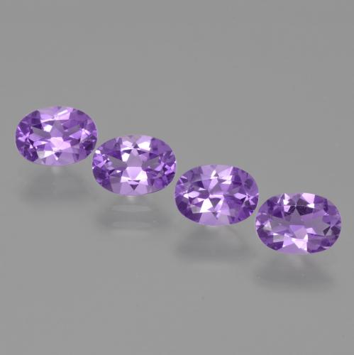 tiefviolett Amethyst Edelstein - 0.7ct Oval facettiert (ID: 426967)
