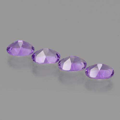 Amethyst Gemstones in 7 x 5 mm (calibrated) Size for Sale, Amethyst Stones in Medium Violet Color