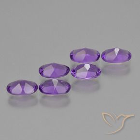 Amethyst Gemstones in 6 x 4 mm (calibrated) Size for Sale, Amethyst Stones in Intense Violet Color