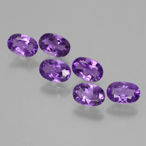 Intense Violet Amethyst Gem - 0.4ct Oval Facet (ID: 427226)