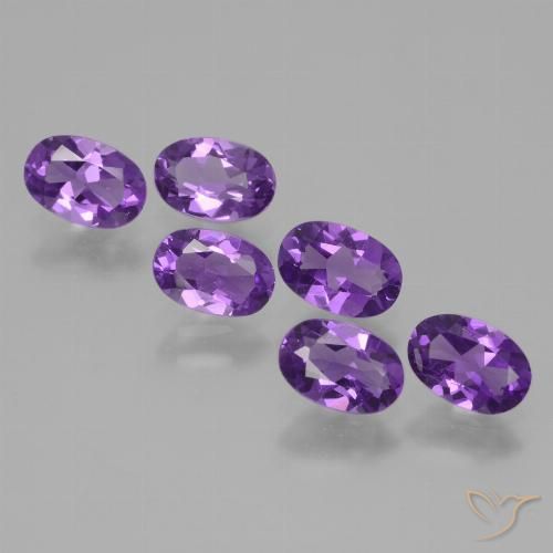 2.36ctw Natural Vivid Violet Amethyst, Oval, VVS-VS