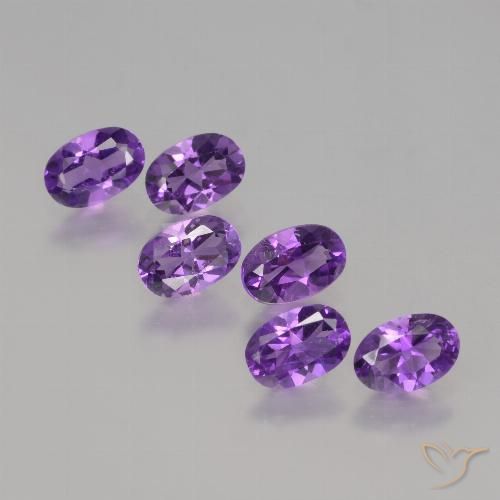 2.50ctw Natural Intense Violet Amethyst, Oval, VVS-VS