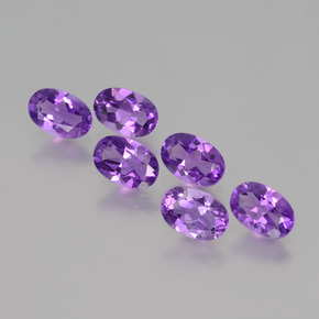 Vivid Violet Аметист Камень - 0.4ct Фасетный Овал (ID: 427263)
