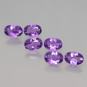Vivid Violet Аметист Камень - 0.4ct Фасетный Овал (ID: 427270)