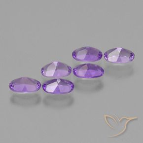 Amethyst Gemstones in 6 x 4 mm (calibrated) Size for Sale, Amethyst Stones in Vivid Violet Color