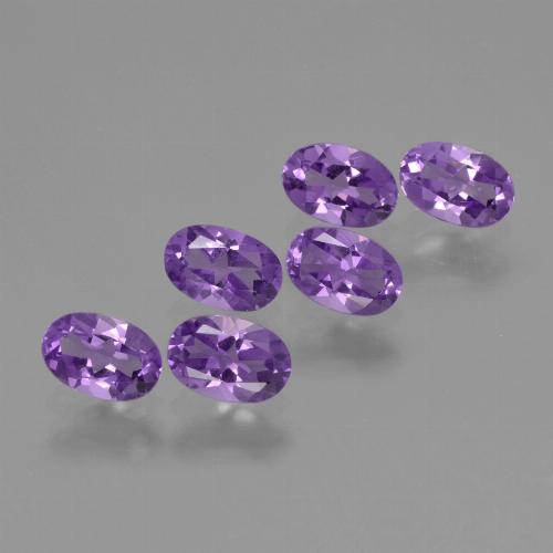 Violeta medio Amatista Gema - 0.4ct Forma ovalada (ID: 427382)