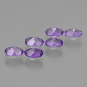 Amethyst Gemstones in 6 x 4 mm (calibrated) Size for Sale, Amethyst Stones in Deep Violet Color