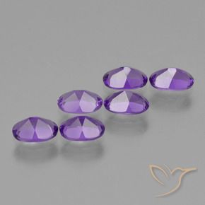 Amethyst Gemstones in 6 x 4 mm (calibrated) Size for Sale, Amethyst Stones in Medium Violet Color
