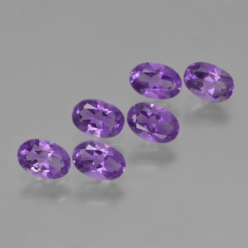 Medium Violet Amethyst Gem - 0.4ct Oval Facet (ID: 427465)