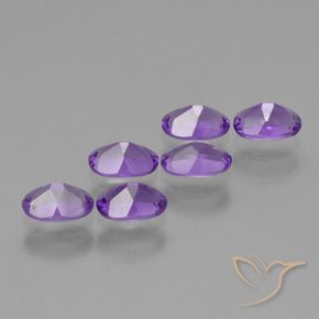Amethyst Gemstones in 6 x 4 mm (calibrated) Size for Sale, Amethyst Stones in Medium Violet Color