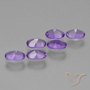 Amethyst Gemstones in 6 x 4 mm (calibrated) Size for Sale, Amethyst Stones in Medium Violet Color