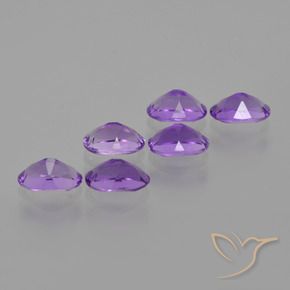 Amethyst Gemstones in 6 x 4 mm (calibrated) Size for Sale, Amethyst Stones in Medium Violet Color
