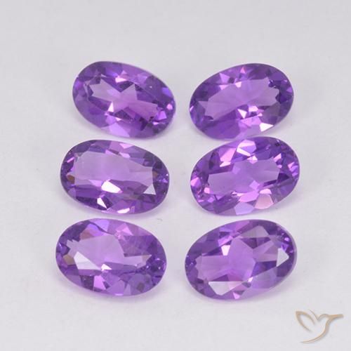 2.54ctw Natural Vivid Violet Amethyst, Oval, VVS-VS