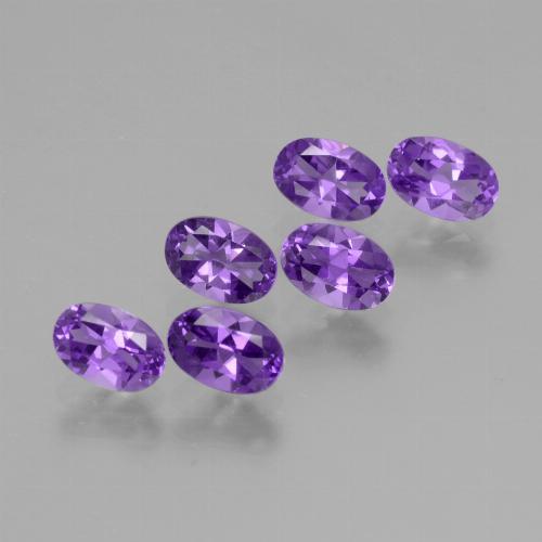 Intense Violet Amethyst Gem - 0.4ct Oval Facet (ID: 427575)