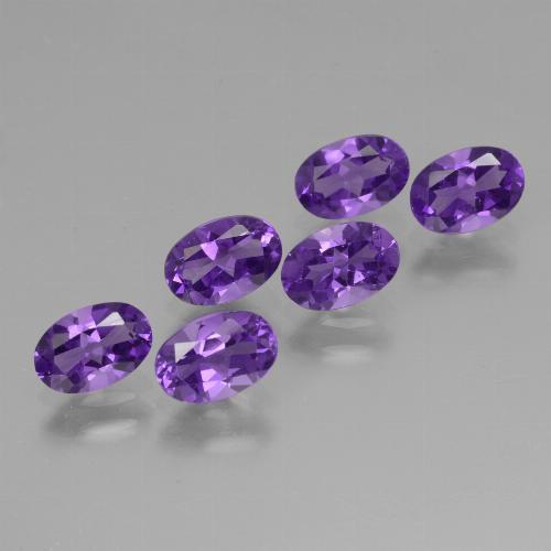 Vivid Violet Аметист Камень - 0.4ct Фасетный Овал (ID: 427579)