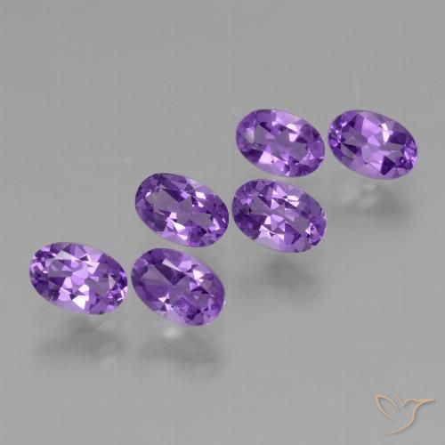 2.59ctw Natural Vivid Violet Amethyst, Oval, VVS-VS