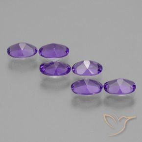 Amethyst Gemstones in 6 x 4 mm (calibrated) Size for Sale, Amethyst Stones in Intense Violet Color