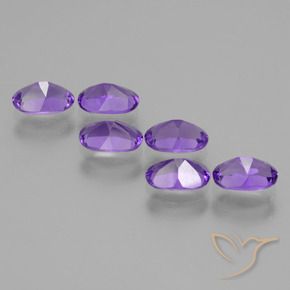 Amethyst Gemstones in 6 x 4 mm (calibrated) Size for Sale, Amethyst Stones in Deep Violet Color