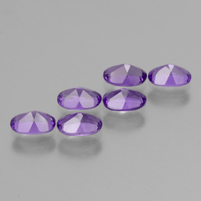 Amethyst Gemstones in 6 x 4 mm (calibrated) Size for Sale, Amethyst Stones in Medium Violet Color