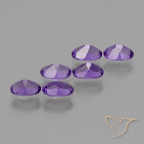 Amethyst Gemstones in 6 x 4 mm (calibrated) Size for Sale, Amethyst Stones in Deep Violet Color
