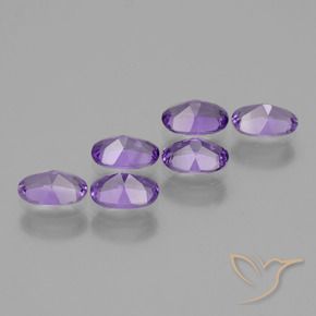 Amethyst Gemstones in 6 x 4 mm (calibrated) Size for Sale, Amethyst Stones in Vivid Violet Color