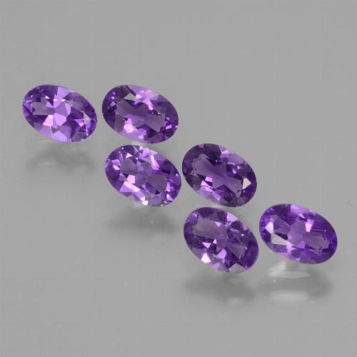 Deep Violet Amethyst Gem - 0.4ct Oval Facet (ID: 427743)